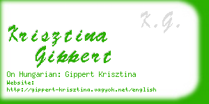 krisztina gippert business card